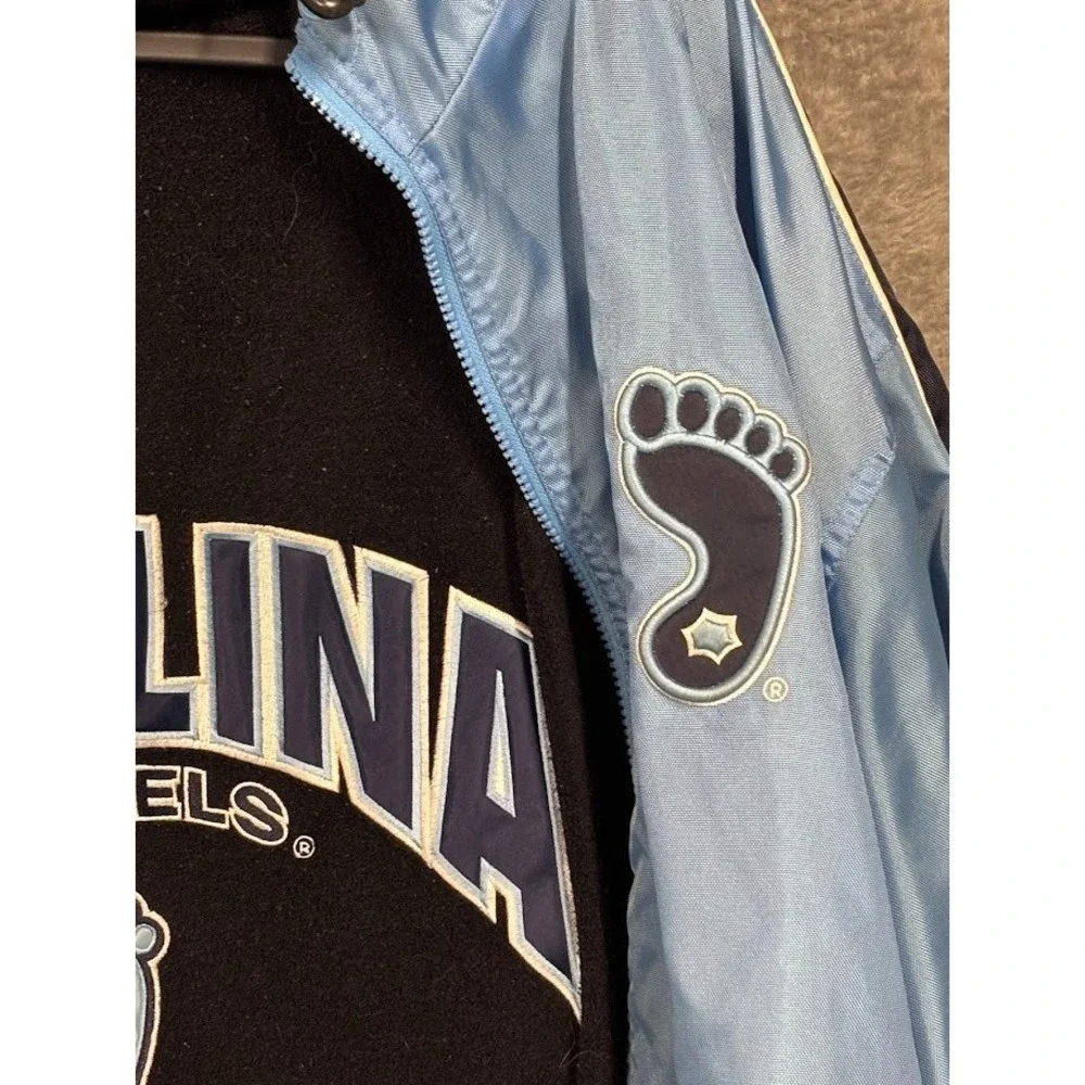 North Carolina Tar Heels Hooded Jacket Men Blue Full Zip NCAA XL Heavy ‎ Size XL